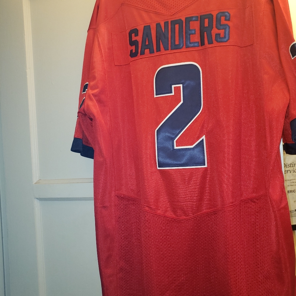 #2 Shedeur Sanders with Jackson State University jersey.